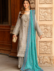 Imrozia Design Grey & Sea-Green Sharara - Image 2