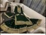 Bottle-Green Chiffon Gharara | Asim Jofa Designs - Image 5